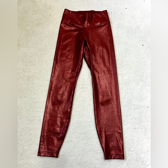 Nike Dri-Fit Rose Gold Shimmer One Icon Clash Tight/Leggings - Size XS - Picture 3 of 12